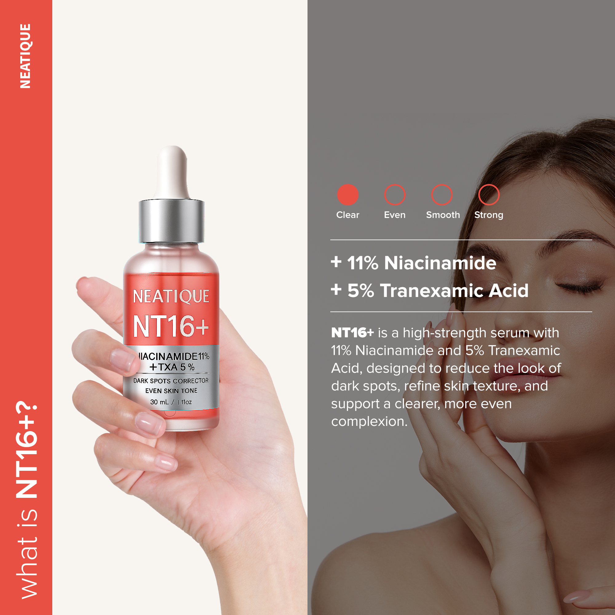 Best Niacinamide Serum 11% + Tranexamic Acid Serum 5% 30mL / 1 fl oz | Neatique - Image 7
